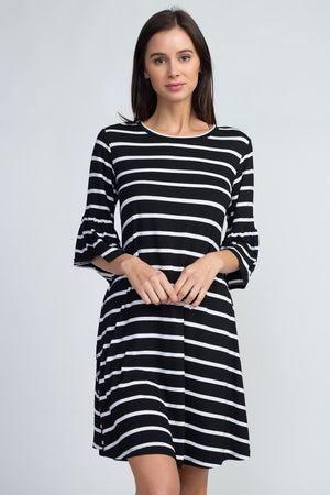 "Feed Your Focus" Striped Dress